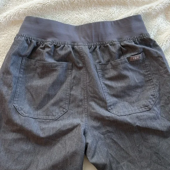 Figs Livingston High-Waisted Scrub Pants Graphite Gray Women’s Size Small Petite - Picture 5 of 10